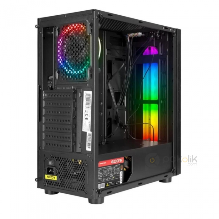 RAMPAGE SPECTRA 600W 80 BRONZE TEMPERED MID TOWER KASA 1